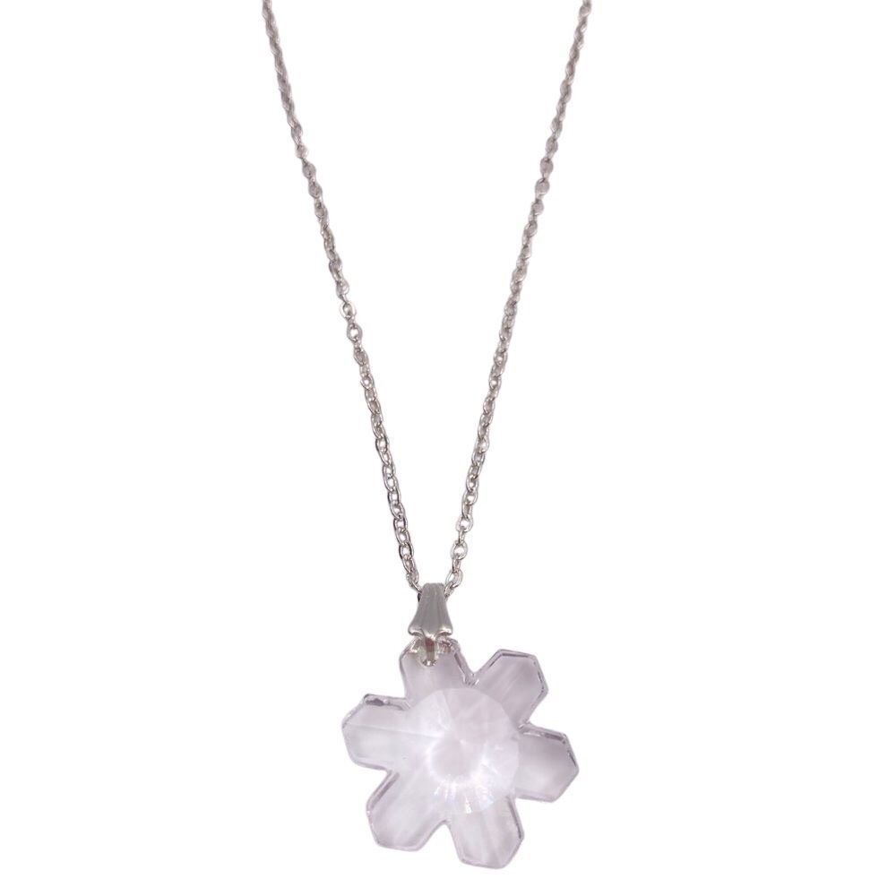 Swarovski Elements Snowflake Crystal Pendant Necklace